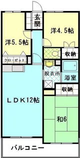ラポール青山【1階】の間取り