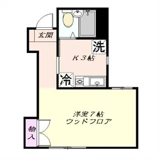 サンハイツ古嶋【1階】の間取り