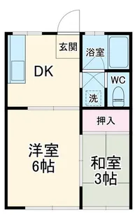 花島ハイツ【2階】の間取り