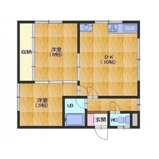 コーポカタオカ【2階】の間取り