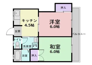 プレイス山王A【1階】の間取り