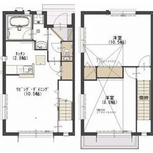 栃木県宇都宮市泉が丘2【アパート】の間取り