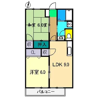 ハウスOZ【1階】の間取り