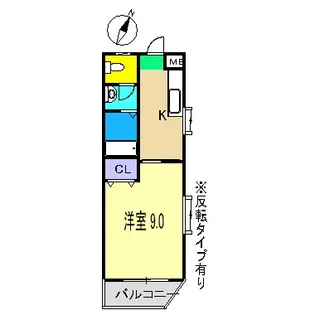 メゾンレーヴ高須【3階】の間取り