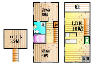 広島県広島市安佐北区可部南2【一戸建】の間取り