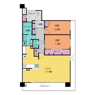 アルバックスタワー刈谷ステーション【8階】の間取り