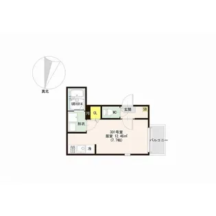 Momorie八乙女【1階】の間取り