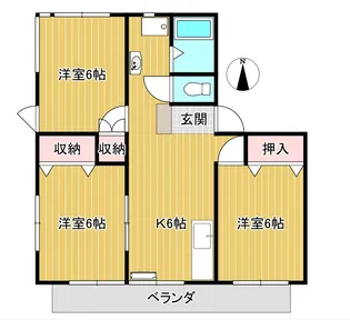 長野県上田市踏入2【アパート】の間取り