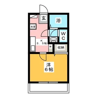スカイパル【2階】の間取り
