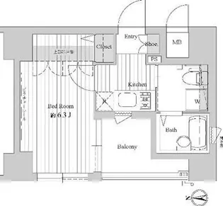 ドゥーエ練馬II【7階】の間取り