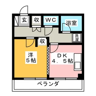 グリーンコーポ川岸【3階】の間取り