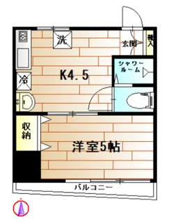東京都中野区野方2【マンション】の間取り