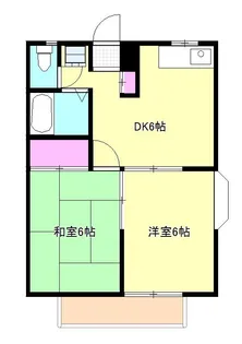 東京都福生市大字熊川【アパート】の間取り