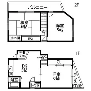 大阪府堺市中区深井清水町【一戸建】の間取り