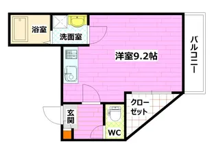 GRANDTIC COZY青崎【1階】の間取り