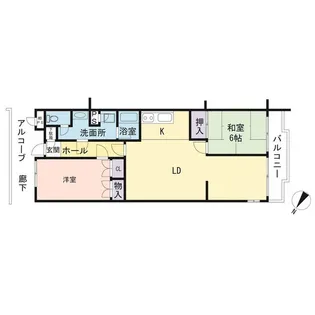 レヂオンス菊名【2階】の間取り