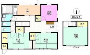 長野県上田市中央4【一戸建】の間取り