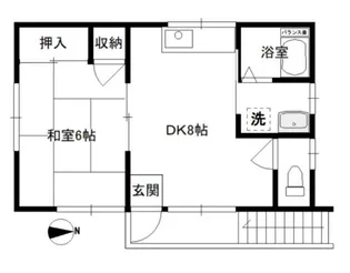 コーポ長明【2階】の間取り
