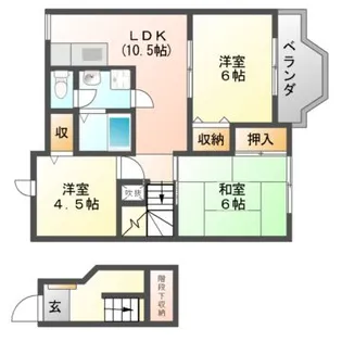 3LDKの間取り画像