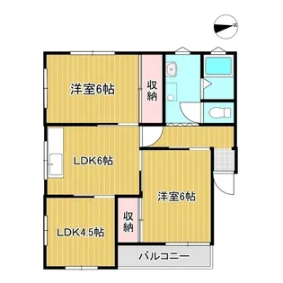 コーポサンライズ【2階】の間取り