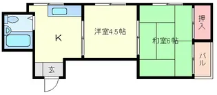 西方ハイツ【2階】の間取り