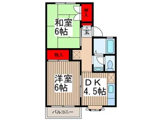 ハイツベルク【2階】の間取り