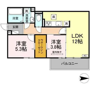 グレイスガーデンB【1階】の間取り