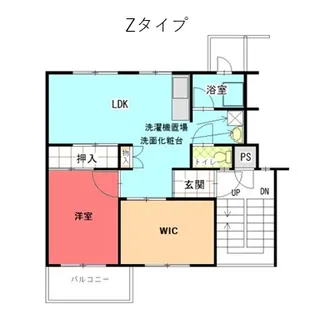 公社賃貸SMALIO 茶山台【4階】の間取り