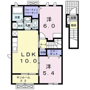 フィデール【2階】の間取り