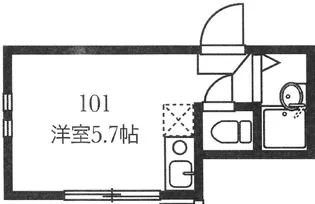 東京都文京区大塚5【アパート】の間取り