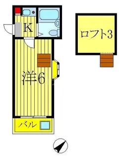 アドヴァンス東金町【2階】の間取り