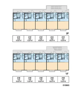レオパレスALBA【1階】の間取り