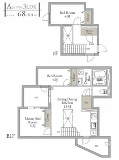 LiveFlat西荻窪【1階】の間取り