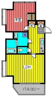 クレアール巣鴨【6階】の間取り