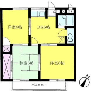 埼玉県桶川市末広2【マンション】の間取り