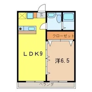 埼玉県川口市鳩ヶ谷本町3【アパート】の間取り