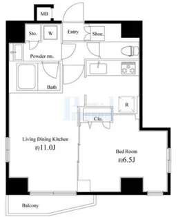 PREMIUM CUBE 文京江戸川橋#mo【4階】の間取り