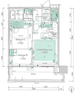 東京都中央区晴海5【マンション】の間取り