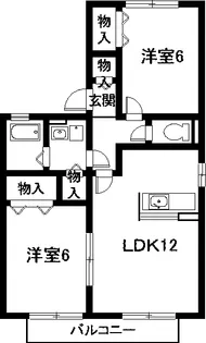 愛知県清須市助七2【アパート】の間取り