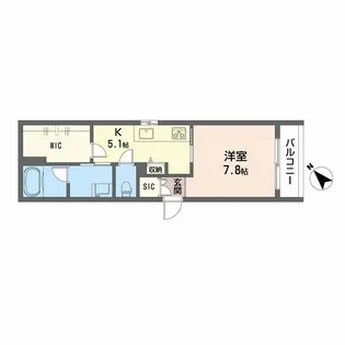 シャーメゾンアルバスII【2階】の間取り