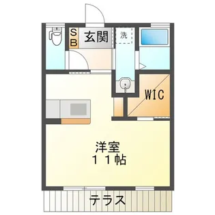 コーポ春奈I【2階】の間取り