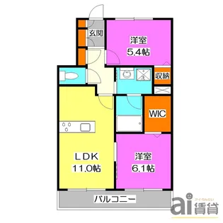 埼玉県所沢市上新井4【マンション】の間取り