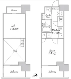 カナルフロント芝浦【11階】の間取り