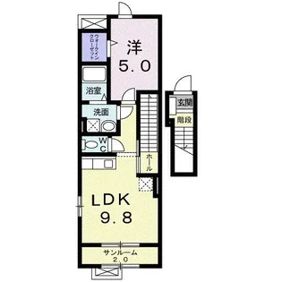 イーストI【2階】の間取り