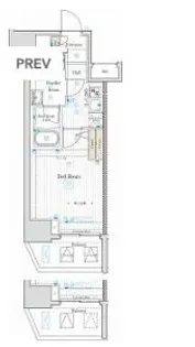 ベルグレード王子DUE【9階】の間取り