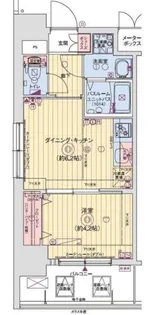レオンヴァリエ大阪ベイシティ【10階】の間取り