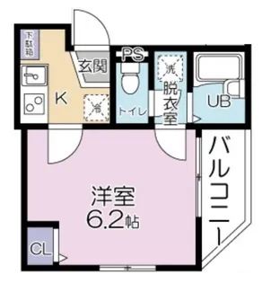 東京都足立区千住仲町【アパート】の間取り