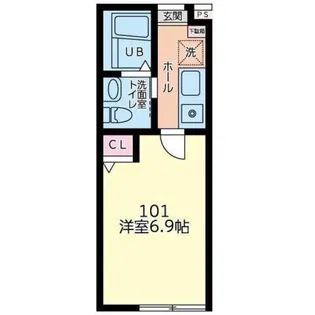 神奈川県海老名市国分南3【アパート】の間取り