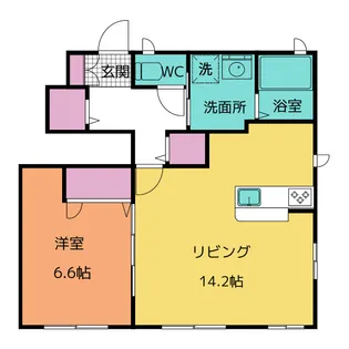 リーフガーデンハイツ A【1階】の間取り