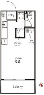 クレジデンス神谷町【10階】の間取り